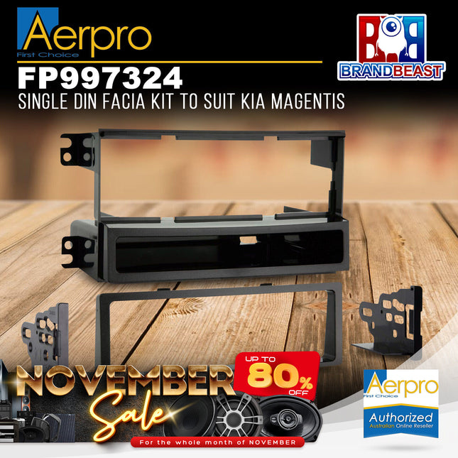 Aerpro FP997324 Single DIN Textured Black Facia Kit For Kia Magentis 2006 - 2010