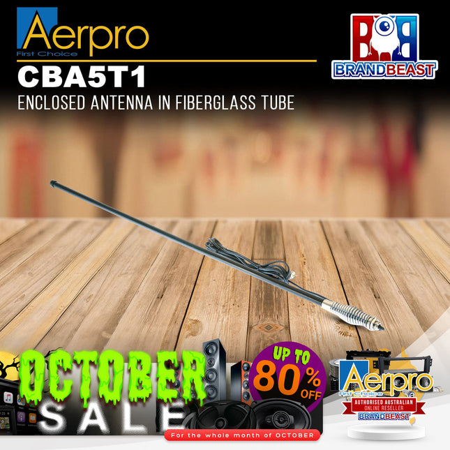 Aerpro CBA5T1 7.5dBi 477MHz Black Radome UHF Antenna