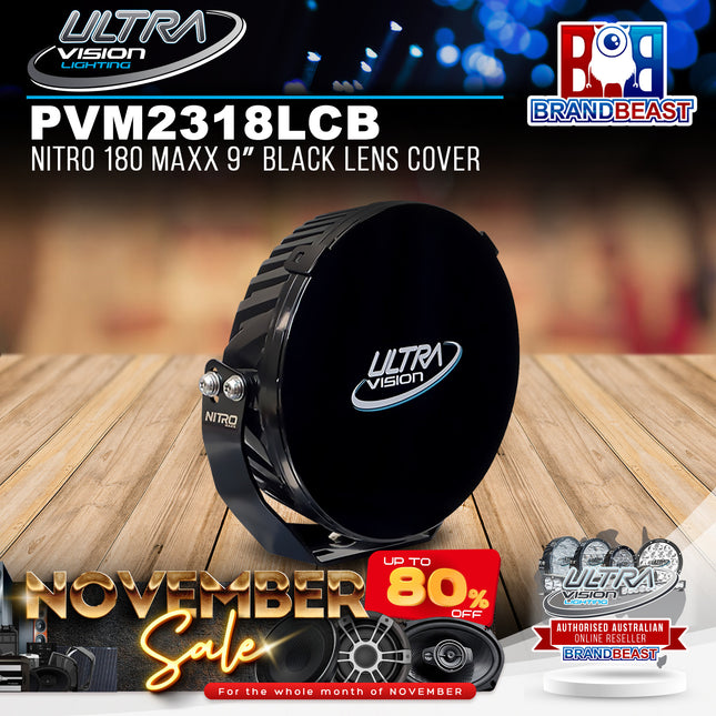 Ultra Vision Lighting PVM2318LCB Nitro 180 Maxx 9" Black Lens Cover