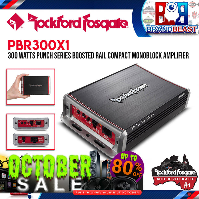 Rockford Fosgate PBR300X1 Punch 300 Watt Mono Amplifier