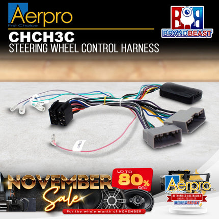 Aerpro CHCH3C Steering Wheel Control Harness Suit Chrysler/Dodge/Jeep
