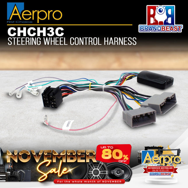 Aerpro CHCH3C Steering Wheel Control Harness Suit Chrysler/Dodge/Jeep