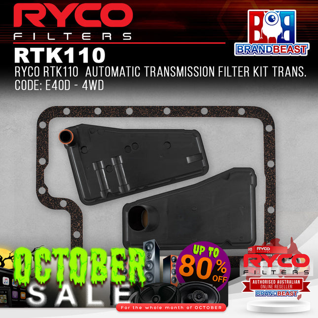 Ryco RTK110 Automatic Transmission Filter Kit Trans. Code: E40D - 4WD