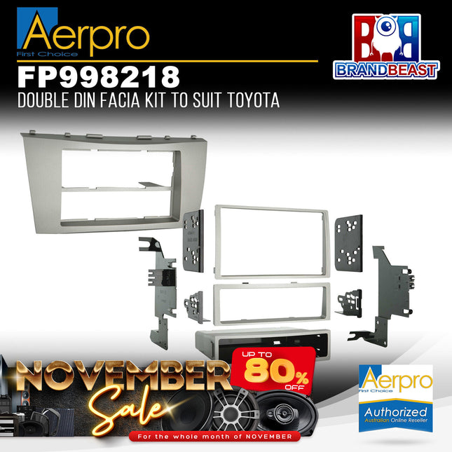 Aerpro FP998218 Single/Double DIN Facia Kit Suit Toyota Camry/Aurion 2006 - 2011