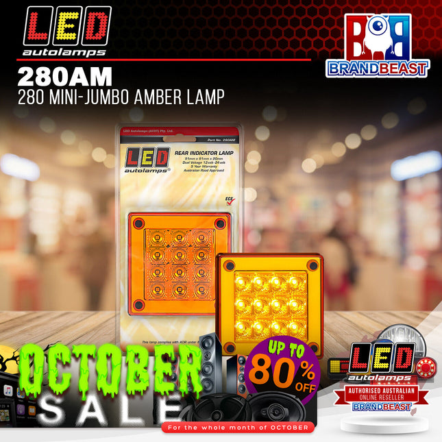 LED Autolamps 280AM 280 Mini-Jumbo Amber Lamp