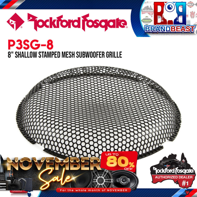 Rockford Fosgate P3SG-8 8" Shallow Stamped Mesh Grille Insert