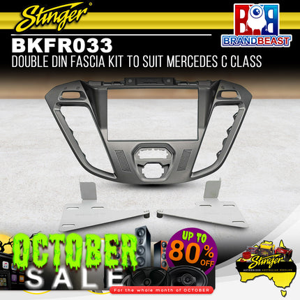Stinger BKFR033 Double DIN Radio Fascia Kit To Suit Ford Transit Custom 2013-2016