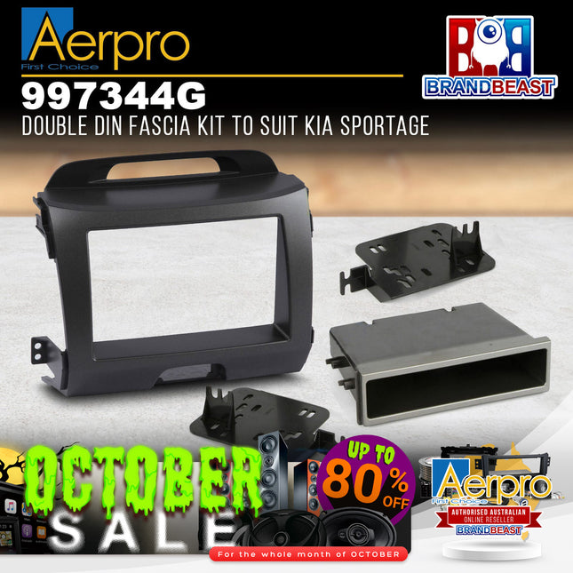 Aerpro 997344G Single/Double DIN Facia Kit to Suit Kia Sportage
