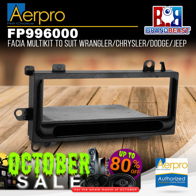 Aerpro FP996000 Facia Multikit Suit Jeep Grand Cherokee/Cherokee/Wrangler 1-DIN