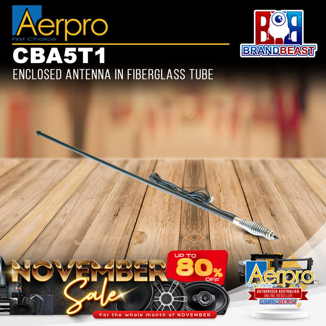 Aerpro CBA5T1 7.5dBi 477MHz Black Radome UHF Antenna