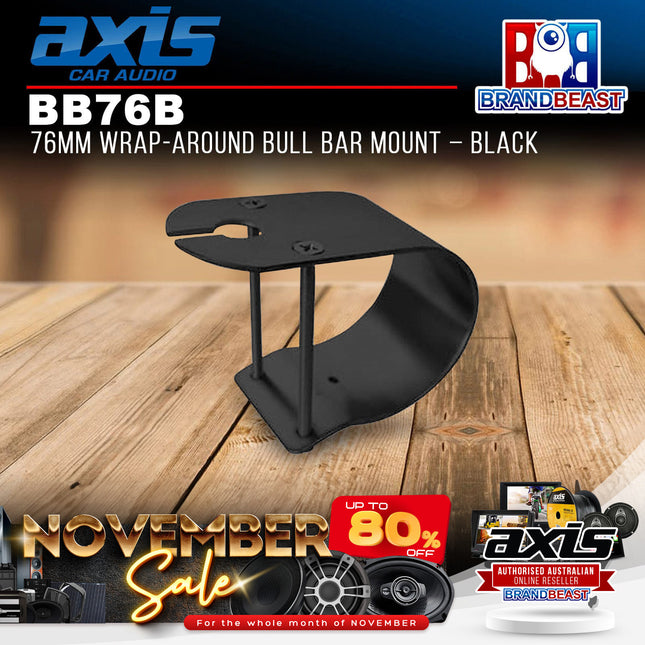 Axis BB76B 76mm Wrap-around Bull Bar Mount Black