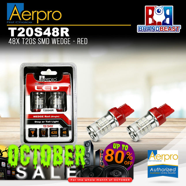 Aerpro T20S48R 48x T20S SMD Wedge - Red