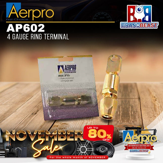 Aerpro AP602 4 Gauge Ring Terminal