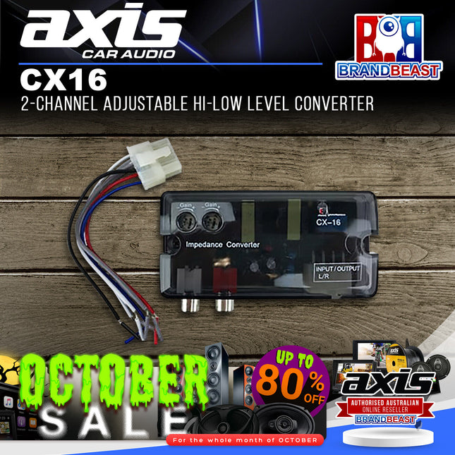 Axis CX16 2-Channel Adjustable Hi-Low Level Converter