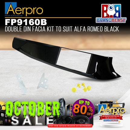Aerpro FP9160B Double DIN Piano Black Facia For Alfa Romeo Giulietta 2010 - 2014