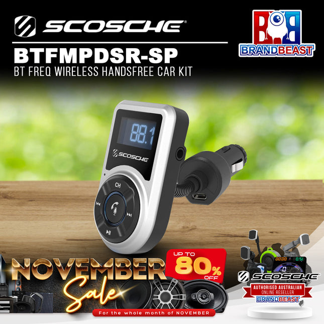 Scosche BTFMPDSR-SP BT Freq Wireless Handsfree Car Kit