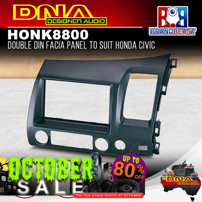 DNA HON-K8800 Double DIN Fascia Panel to Suit Honda Civic