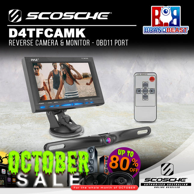 Scosche D4TFCAMK Reverse Camera & Monitor - OBD11 Port