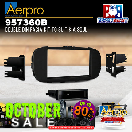 Aerpro 957360B Double DIN Facia Kit to Suit Kia Soul