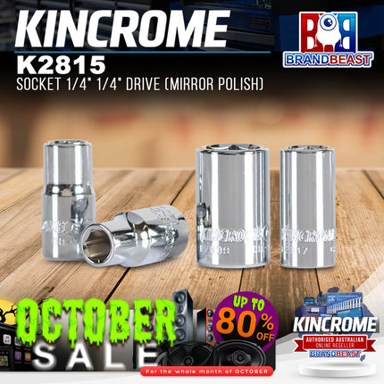 KINCROME K2815 Socket 1/4" 1/4" Drive (Mirror Polish)
