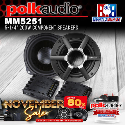 Polk Audio MM5251 5-1/4" 200W Component Speakers