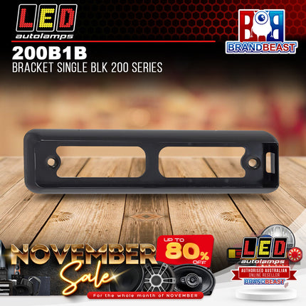 LED Autolamps 200B1B Bracket Single Blk 200 Series