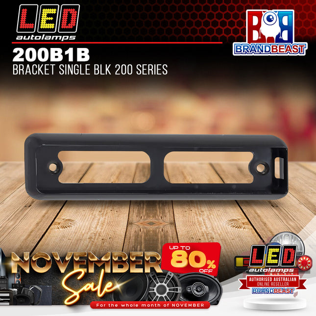 LED Autolamps 200B1B Bracket Single Blk 200 Series