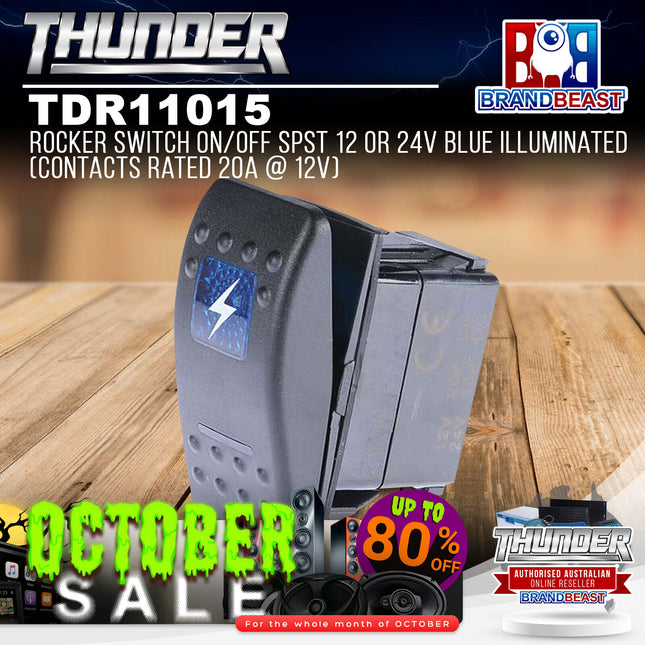 Thunder TDR11015 12/24V Rocker Switch - Universal