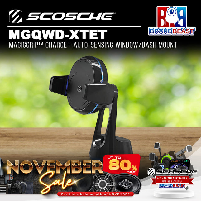 Scosche MGQWD-XTET MagicGrip™ Charge - Auto-Sensing Window/Dash Mount