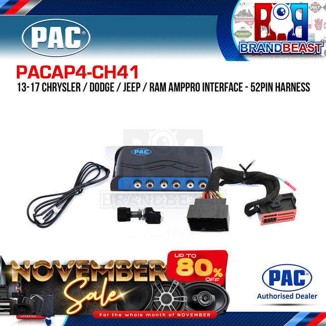 PAC AP4-CH41 AmpPRO Interface To Suit Chrysler/Dodge/Jeep/Ram/Maserati 2013-2019