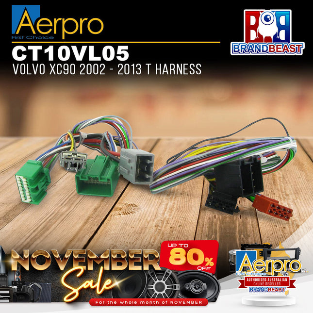 Aerpro CT10VL05 T-Harness to Suit Volvo