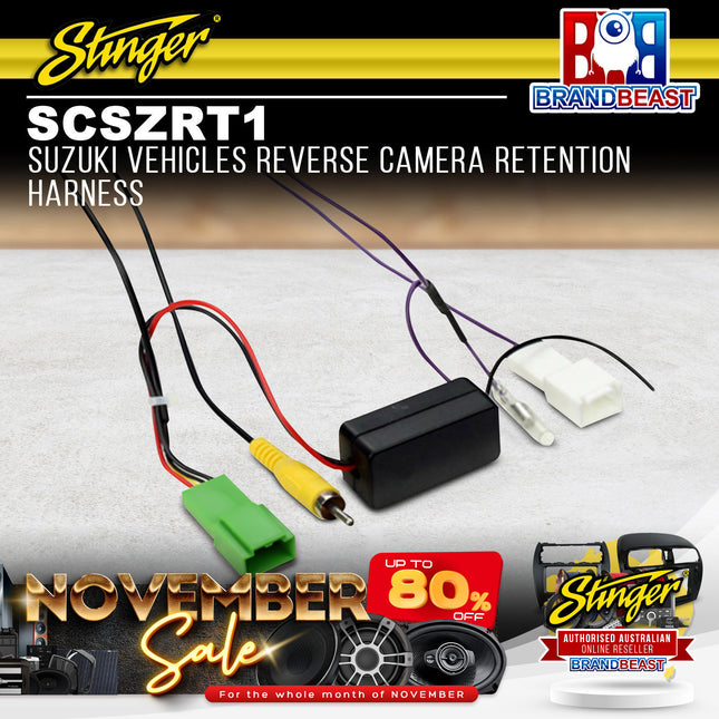 Stinger SCSZRT1 Reverse Camera Retention Harness To Suit Suzuki Vehicles