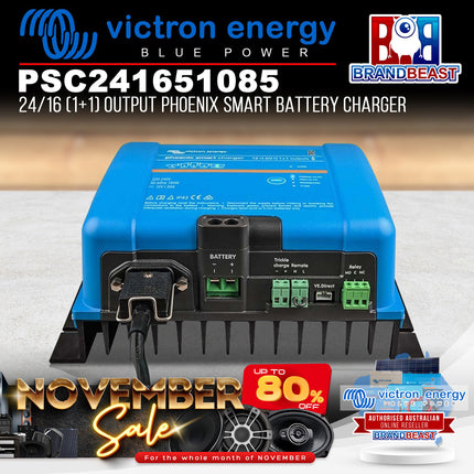 Victron Energy PSC241651085 24/16 (1+1) Output Phoenix Smart Battery Charger