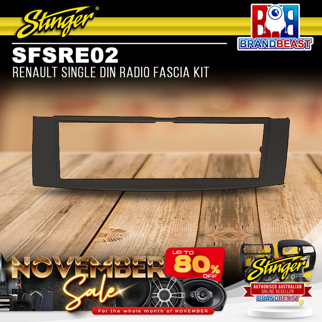 Stinger SFSRE02 Renault Single DIN Radio Fascia Kit