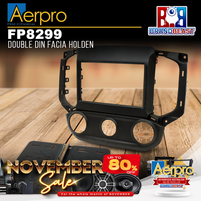 Aerpro FP8299 Double DIN Black Facia Kit Suit Holden Colorado/Trailblazer