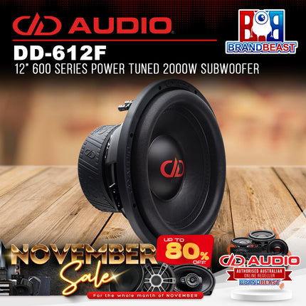 DD Audio DD-612F-D2 12" 600 Series Power Tuned 2000w Subwoofer