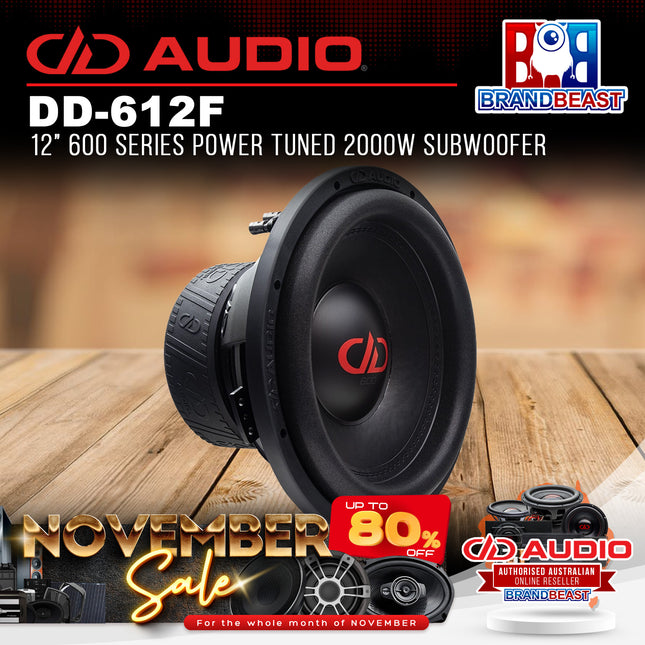 DD Audio DD-612F-D2 12" 600 Series Power Tuned 2000w Subwoofer