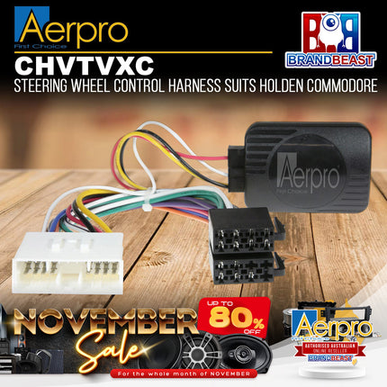 Aerpro CHVTVXC Steering Wheel Control Harness Suits Holden Commodore