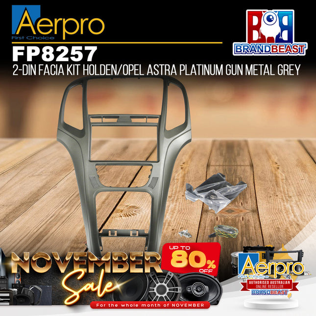 Aerpro FP8257 Double DIN Facia Kit Suit Holden Astra PJ & Opel Astra AS