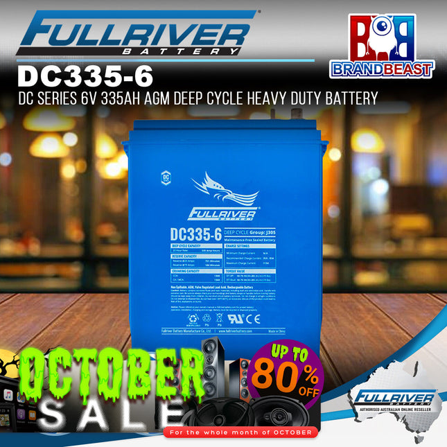 Fullriver DC335-6 DC Series 6V 335Ah AGM Deep Cycle Heavy Duty Battery