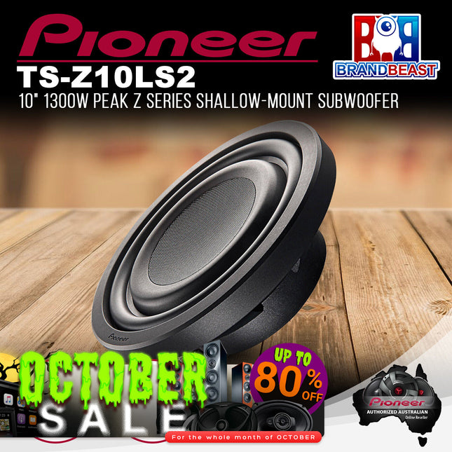 Pioneer TS-Z10LS2 1300W 10" Single 2 Ohms Voice Coil Subwoofer