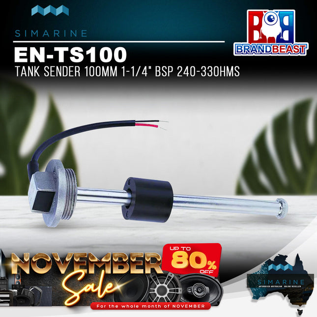 Simarine EN-TS100 100mm 1-1/4" BSP 240-33Ohms Tank Sender