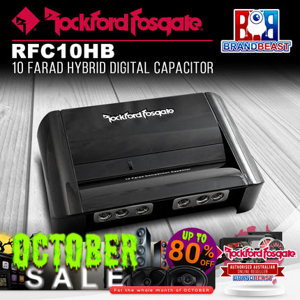 Rockford Fosgate RFC10HB 10 Farad Hybrid Digital Capacitor