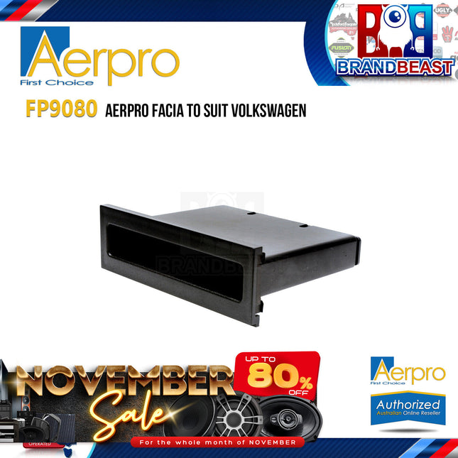 Aerpro FP9080 Single DIN Black Facia Kit Suit VW Transporter T5 2004 - 2010