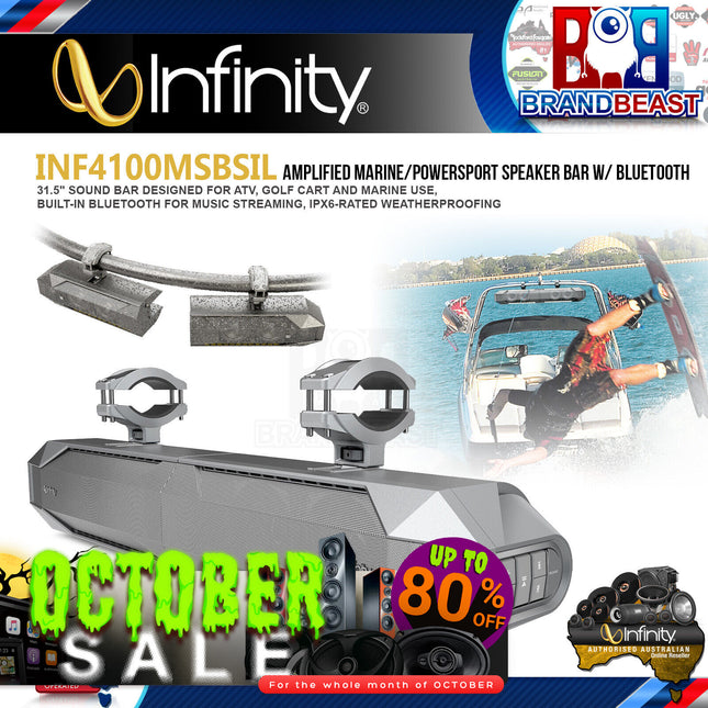 Infinity INF4100MSBSIL 4100msb Amplified Marine Soundbar