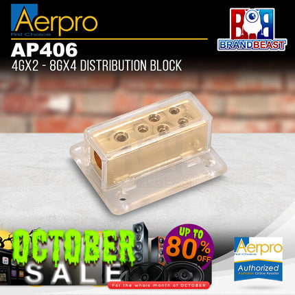 Aerpro AP406 4gx2 - 8gx4 Distribution Block