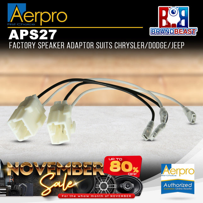 Aerpro APS27 Factory Speaker Adaptor Suit Chrysler/Dodge/Jeep