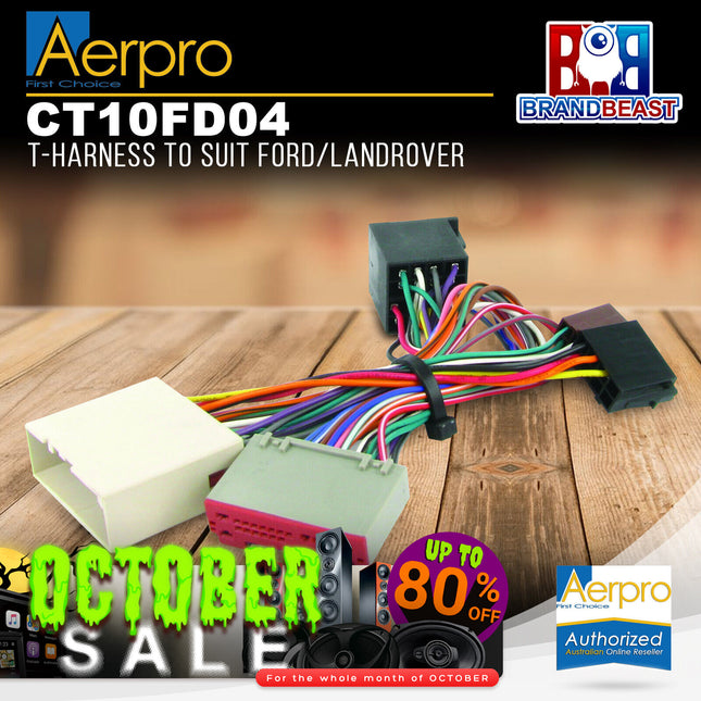 Aerpro CT10FD04 T-Harness to Suit Ford/Landrover