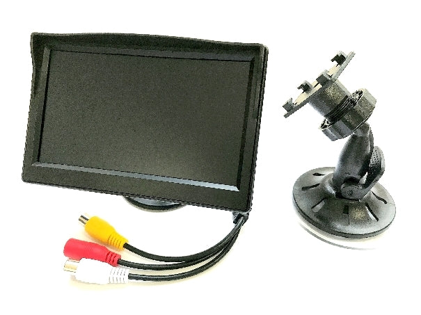 Mongoose LCD50PW 5" Monitor - 2 Camera Input Dashboard Display
