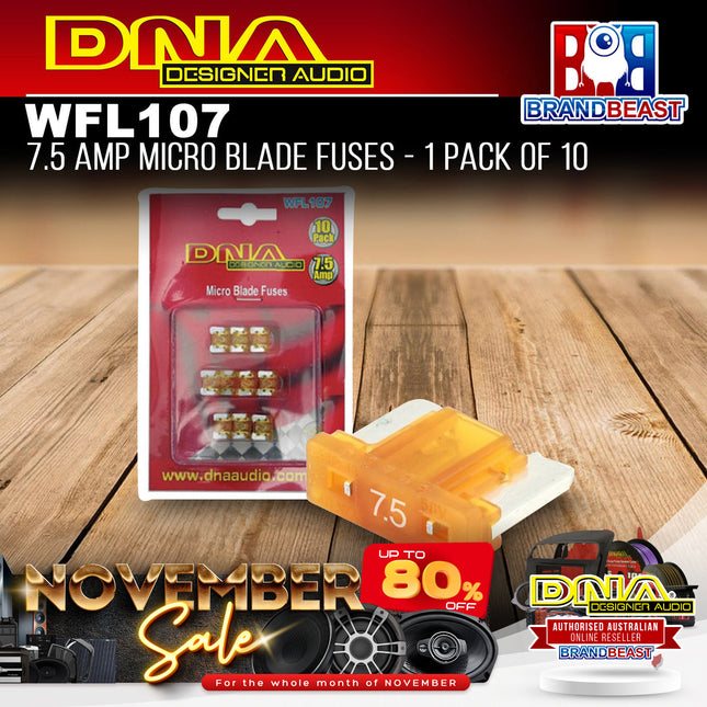 DNA WFL107 7.5 Amp Micro Blade Fuse - 1 Pack Of 10